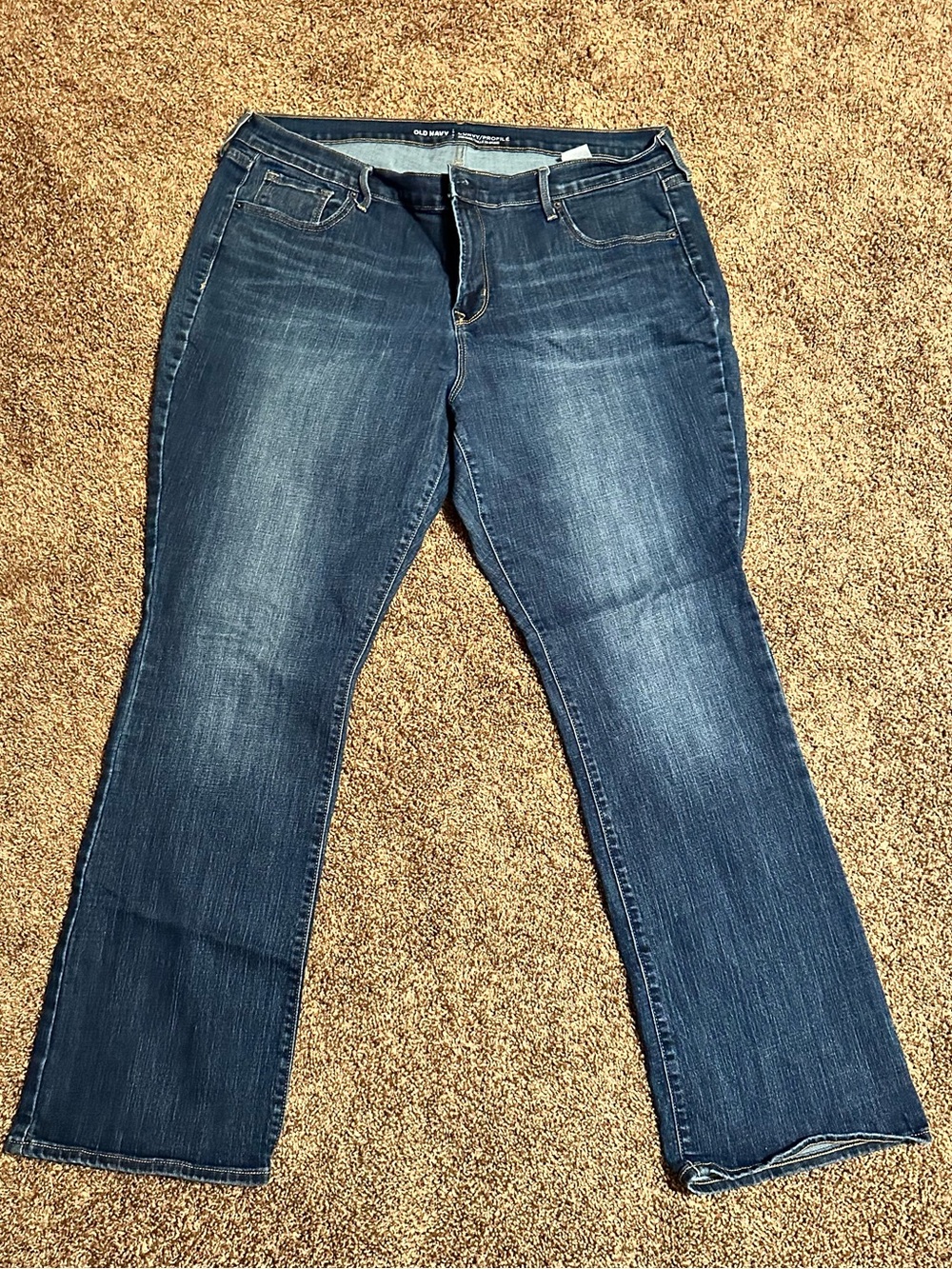 Old Navy Women's Dark Blue Curvy Bootcut Jeans size 18